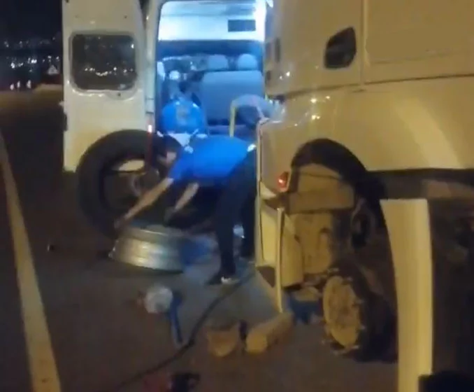 lastik yol yardım gece tır